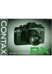 Contax RX manual. Camera Instructions.